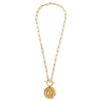 ASHER COMPASS PENDANT TOGGLE NECKLACE