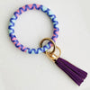 BOHO BANGLE KEY CHAIN - PURPLE