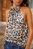 ELISABETH LEOPARD PRINT SATIN TOP