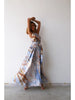 BLUE FANTASY AMERICAN DRESS WITH BELT