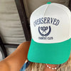 OVER-SERVED COUNTRY CLUB - GREEN VINTAGE TRUCKER HAT