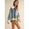 SHERPA CONTRASTED DENIM JACKET