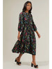 ZAINA FLORAL MIDI DRESS